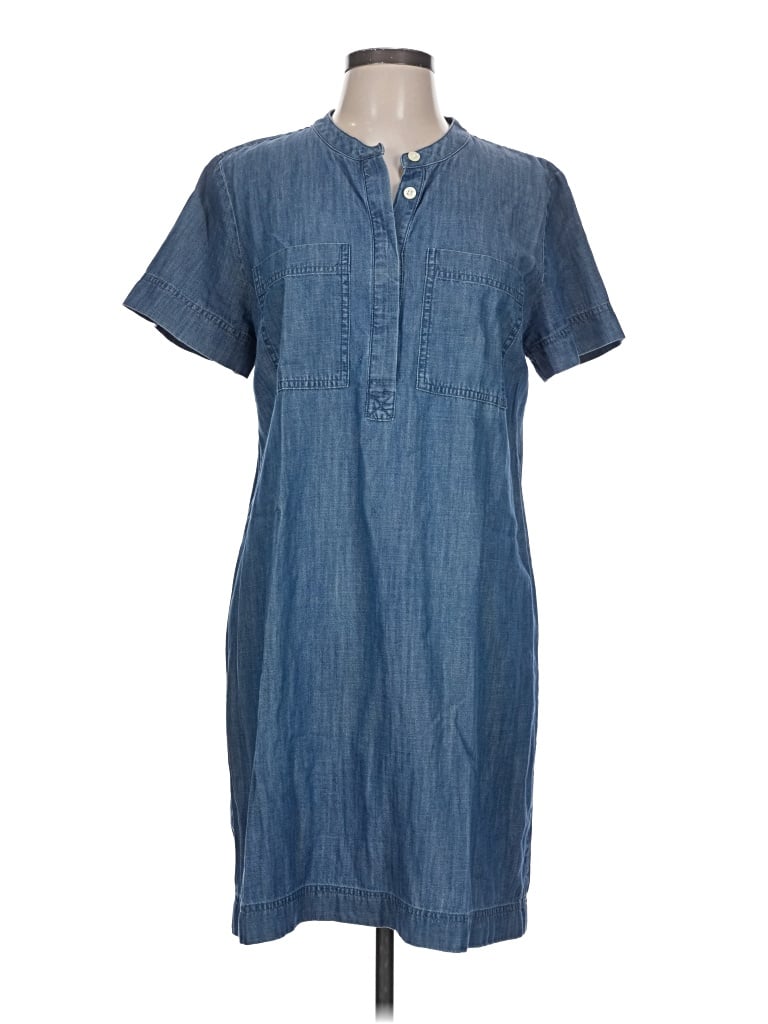 Pre-owned J.crew Factory Store Casual Dress In Blue