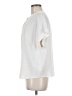 Point Sur 100% Viscose Ivory Short Sleeve Blouse Size M - photo 5