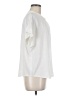 Point Sur 100% Viscose Ivory Short Sleeve Blouse Size M - photo 4