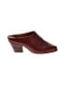 Zodiac 100% Leather Burgundy Mule/Clog Size 6 - photo 1