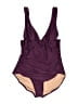 J.Crew Solid Burgundy One Piece Swimsuit Size 12 - photo 1