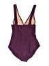 J.Crew Solid Burgundy One Piece Swimsuit Size 12 - photo 2