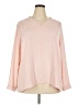 Talbots 100% Polyester Pink 3/4 Sleeve Blouse Size 2X - photo 1