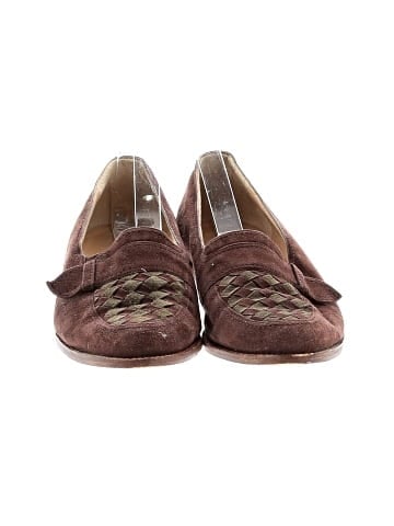 Bottega Veneta Vintage Suede Woven Loafers  (view 2)