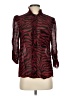 BA&SH Animal Print Red 3/4 Sleeve Blouse Size Sm (1) - photo 1