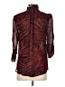 BA&SH Animal Print Red 3/4 Sleeve Blouse Size Sm (1) - photo 2
