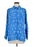 Whistles Print Blue Long Sleeve Blouse Size 10 - photo 1