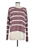 Hippie Rose 100% Acrylic Stripes Burgundy Pullover Sweater Size M - photo 1