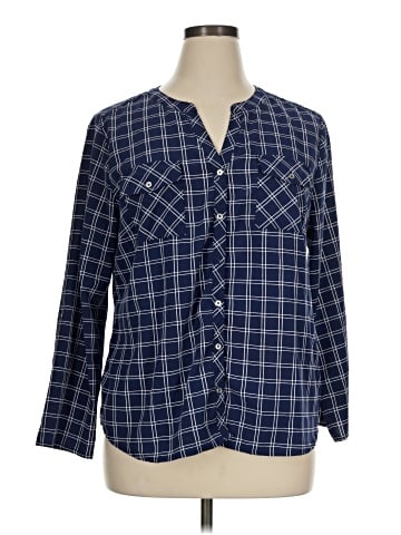Notations Long Sleeve Button-Down Shirt (view 1)