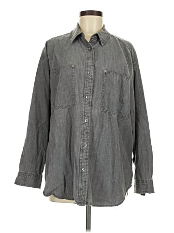 Aerie Long Sleeve Button-Down Shirt (view 1)