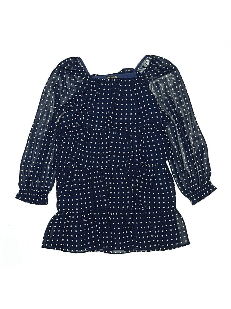 Pre-owned Crewcuts Kids' Dress In Blue