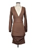 Shein 100% Polyester Brown Cocktail Dress Size 4 - photo 1