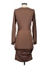 Shein 100% Polyester Brown Cocktail Dress Size 4 - photo 2