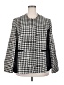 Roz & Ali Houndstooth Gray Ivory Blazer Size 22 - photo 1