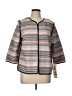Ruby Rd. Stripes Gray Jacket Size L (petite) - photo 1