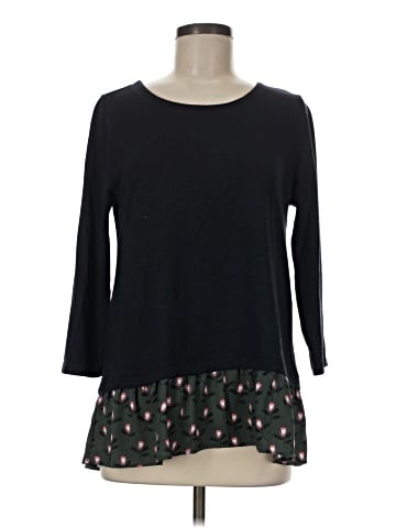 Ann Taylor LOFT 3/4 Sleeve T-Shirt (view 1)