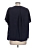 Anthropologie 100% Polyester Blue Short Sleeve Blouse Size 12 - photo 2