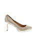 Liz Claiborne Gold Heels Size 8 1/2 - photo 1