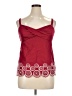 Ann Taylor LOFT Red Sleeveless Blouse Size 14 - photo 1