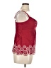 Ann Taylor LOFT Red Sleeveless Blouse Size 14 - photo 4