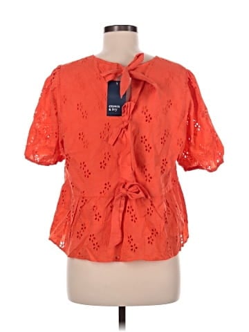 Crown & Ivy Short Sleeve Blouse (view 2)
