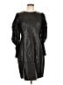 Express 100% Polyester Black Cocktail Dress Size L - photo 1