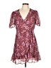 Mi ami 100% Polyester Paisley Pink Cocktail Dress Size L - photo 1