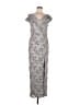 Xscape Gray Casual Dress Size 8 - photo 1