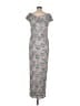 Xscape Gray Casual Dress Size 8 - photo 2
