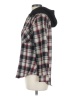 Eden & Olivia 100% Polyester Plaid Burgundy Brown Long Sleeve Blouse Size M - photo 5