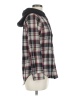 Eden & Olivia 100% Polyester Plaid Burgundy Brown Long Sleeve Blouse Size M - photo 4