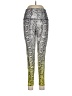 Onzie Print Yellow Active Pants Size Med - Lg - photo 1