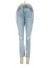 Express Hearts Blue Jeans Size 4 - photo 1