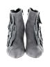 Chloé 100% Leather Gray Leather Embossed and Suede Ankle Boots Size EU 39 - photo 2