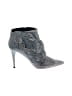 Chloé 100% Leather Gray Leather Embossed and Suede Ankle Boots Size EU 39 - photo 1