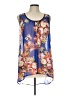 MOD Lusive 100% Polyester Blue Sleeveless Blouse Size L - photo 1
