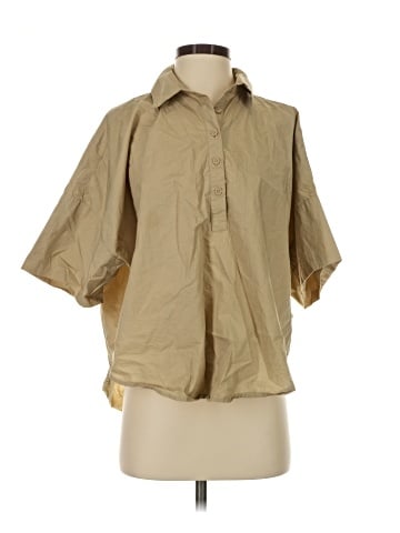 Ann Taylor LOFT 3/4 Sleeve Button-Down Shirt (view 1)