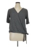 Charming Charlie Gray Short Sleeve Top Size XL - photo 1