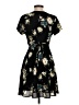 Lush 100% Polyester Floral Black Casual Dress Size S - photo 2