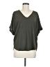 Lush 100% Polyester Gray Short Sleeve Blouse Size M - photo 1