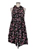 Torrid 100% Rayon Floral Black Casual Dress Size Med Plus (00) - photo 1