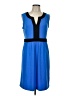 Dana Buchman Color Block Blue Casual Dress Size L - photo 1