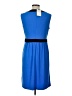 Dana Buchman Color Block Blue Casual Dress Size L - photo 2