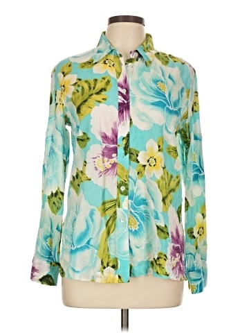 Jones New York Signature Long Sleeve Blouse (view 1)