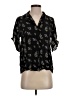 byTiMo 100% Viscose Floral Black Short Sleeve Blouse Size S - photo 1