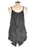 Angie 100% Rayon Solid Gray Romper Size L - photo 2