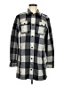 Lands' End 100% Polyester Checkered-gingham Gray Coat Size M - photo 1