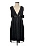 Eyeshadow 100% Polyester Polka Dots Black Cocktail Dress Size 9 - photo 1