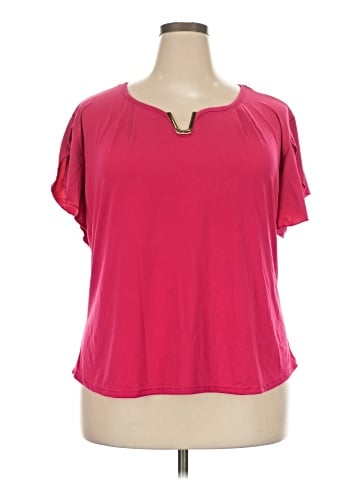 NY Invasion Short Sleeve Blouse (view 1)