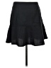 Theory Solid Black Wool Skirt Size 4 - photo 2